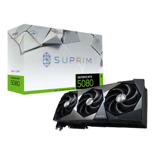 MSI RTX 5080 Suprim SOC 16GB GDDR7 Graphics Card